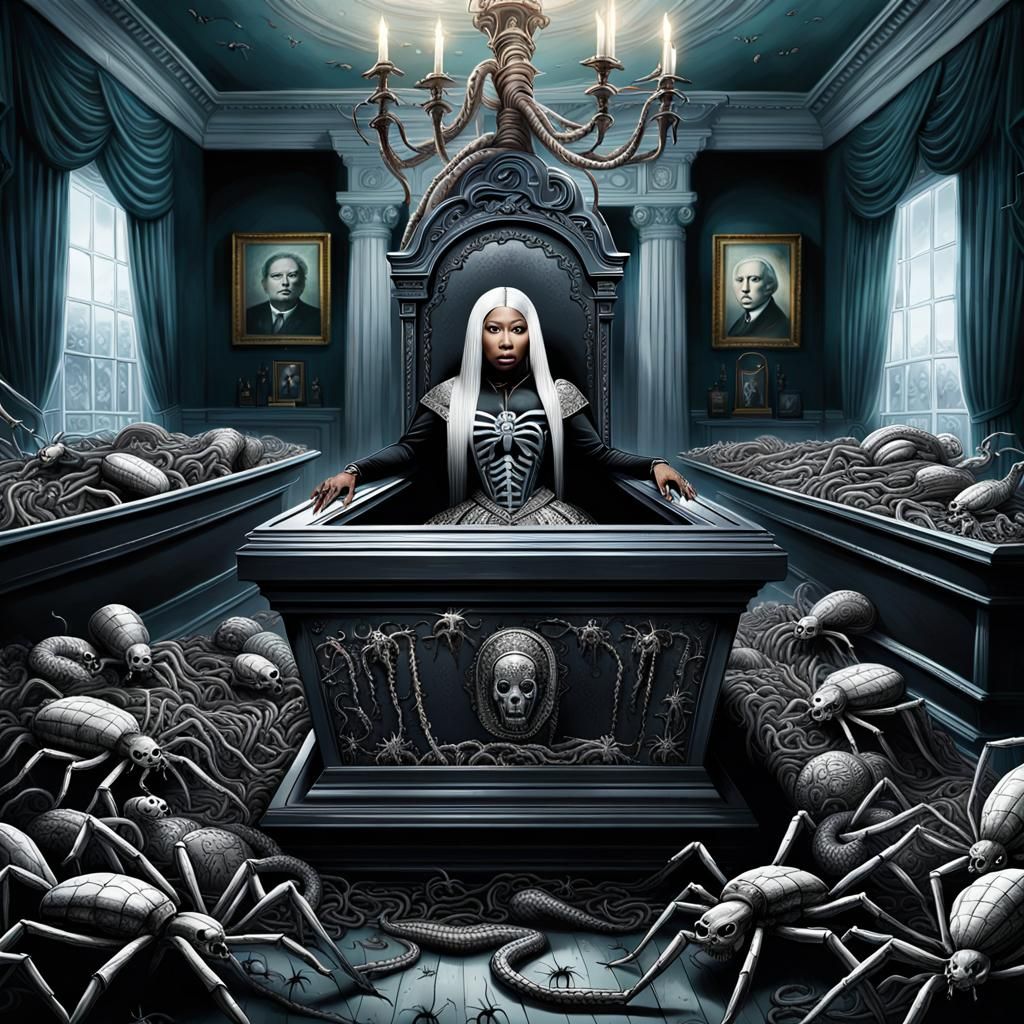 Nicki Minaj's Macabre Entombment in Satanic White House