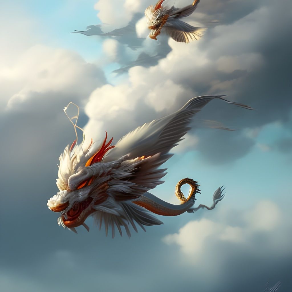 Cloud Dragon Soaring Through the Heavens