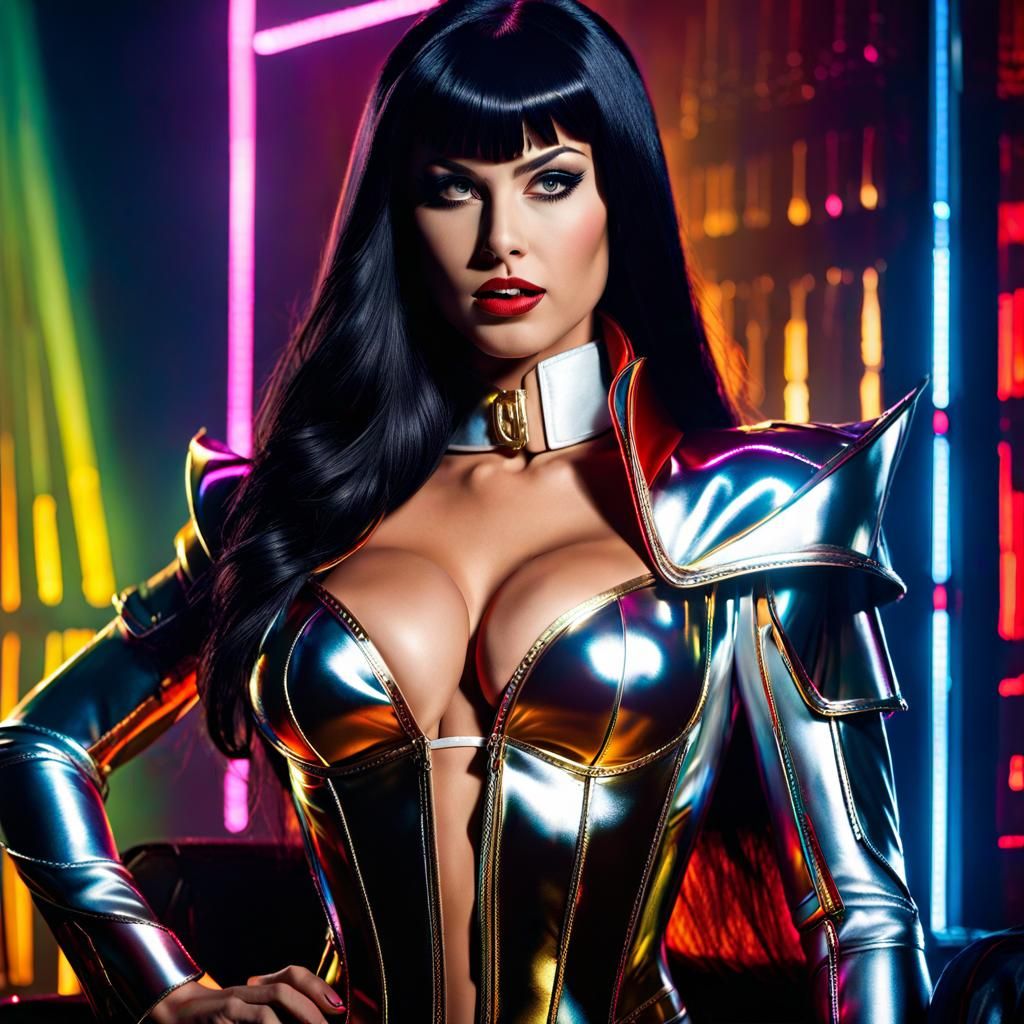 Vampirella Pinup in Ultra-Detailed Digital Art