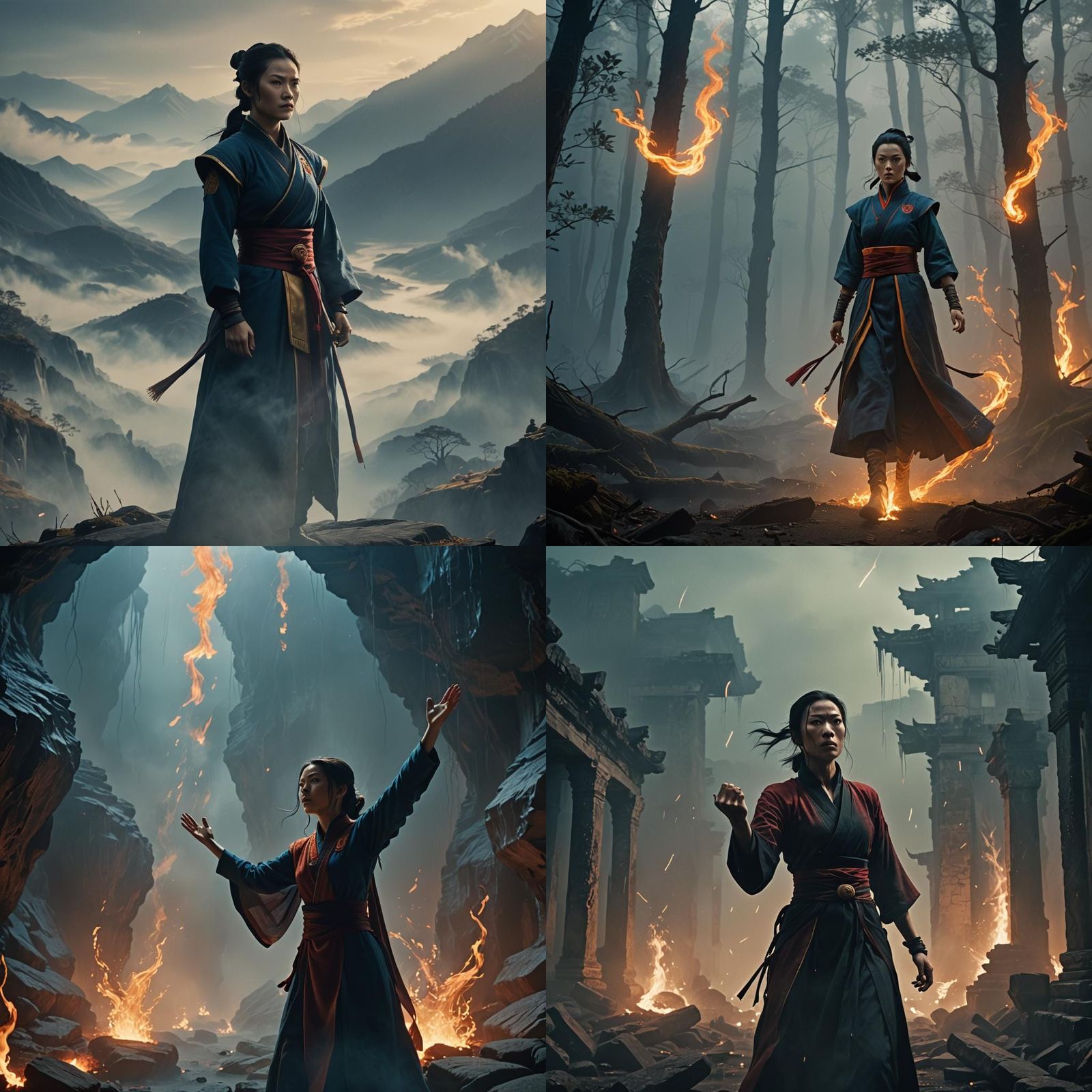 Azula from Avatar: The Last Airbender, Cinematic Film Still