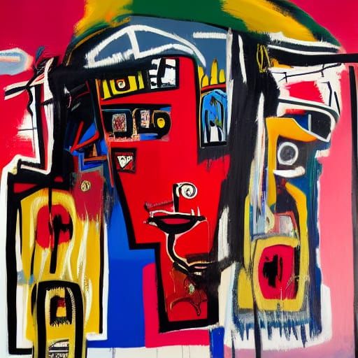 Chaotic Expressionism as Mixed Media Collage