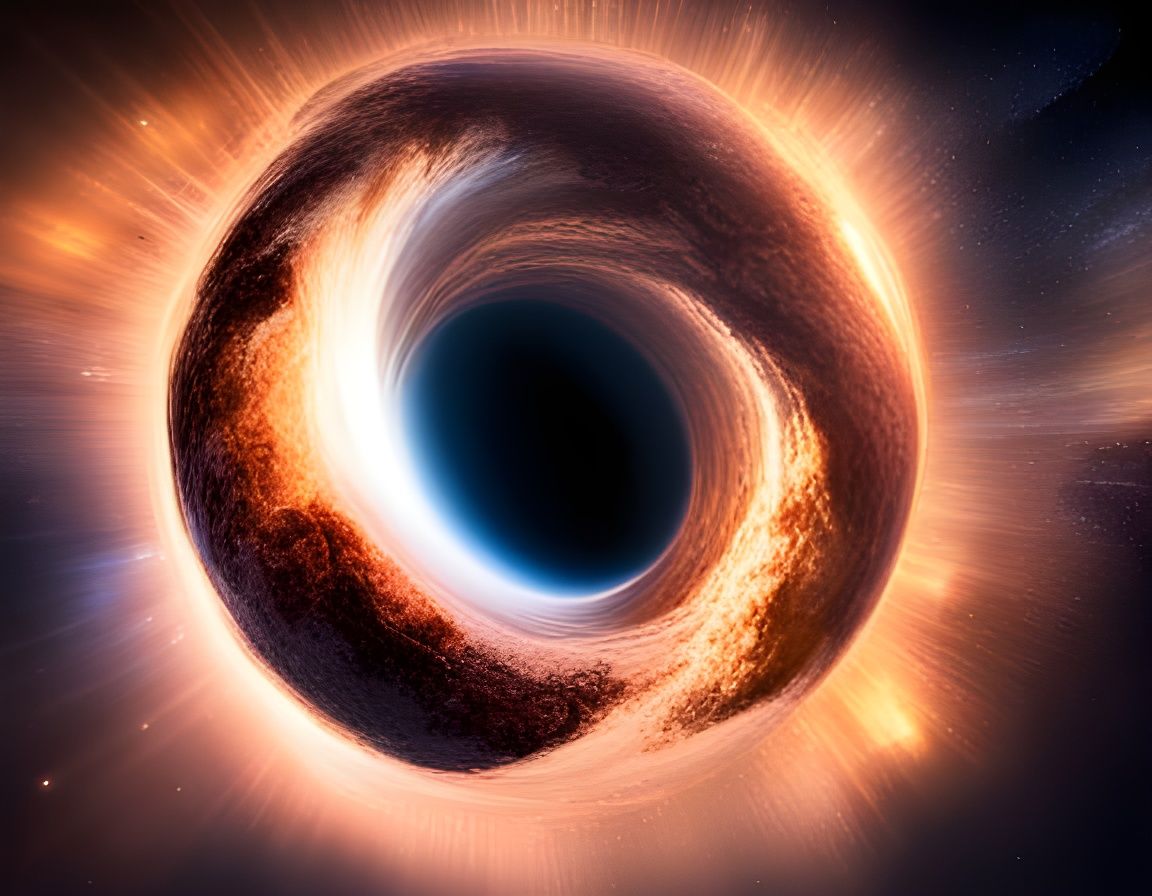 Black Hole Devouring Galaxy in Epic Scale