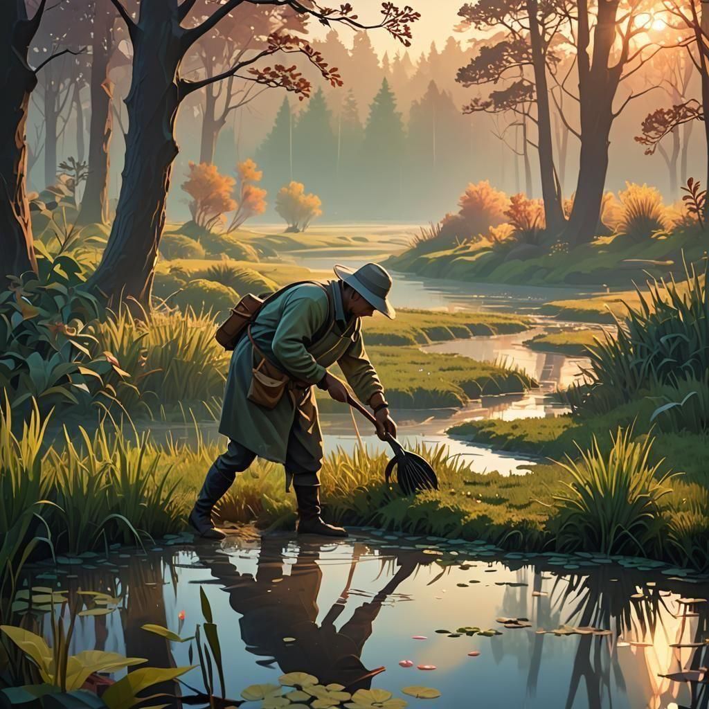 Leech Farmer in a Sparse Landscape