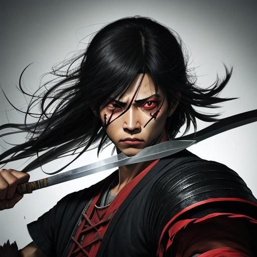 Graphic Facial Wound: A Deep and Bloody Slash