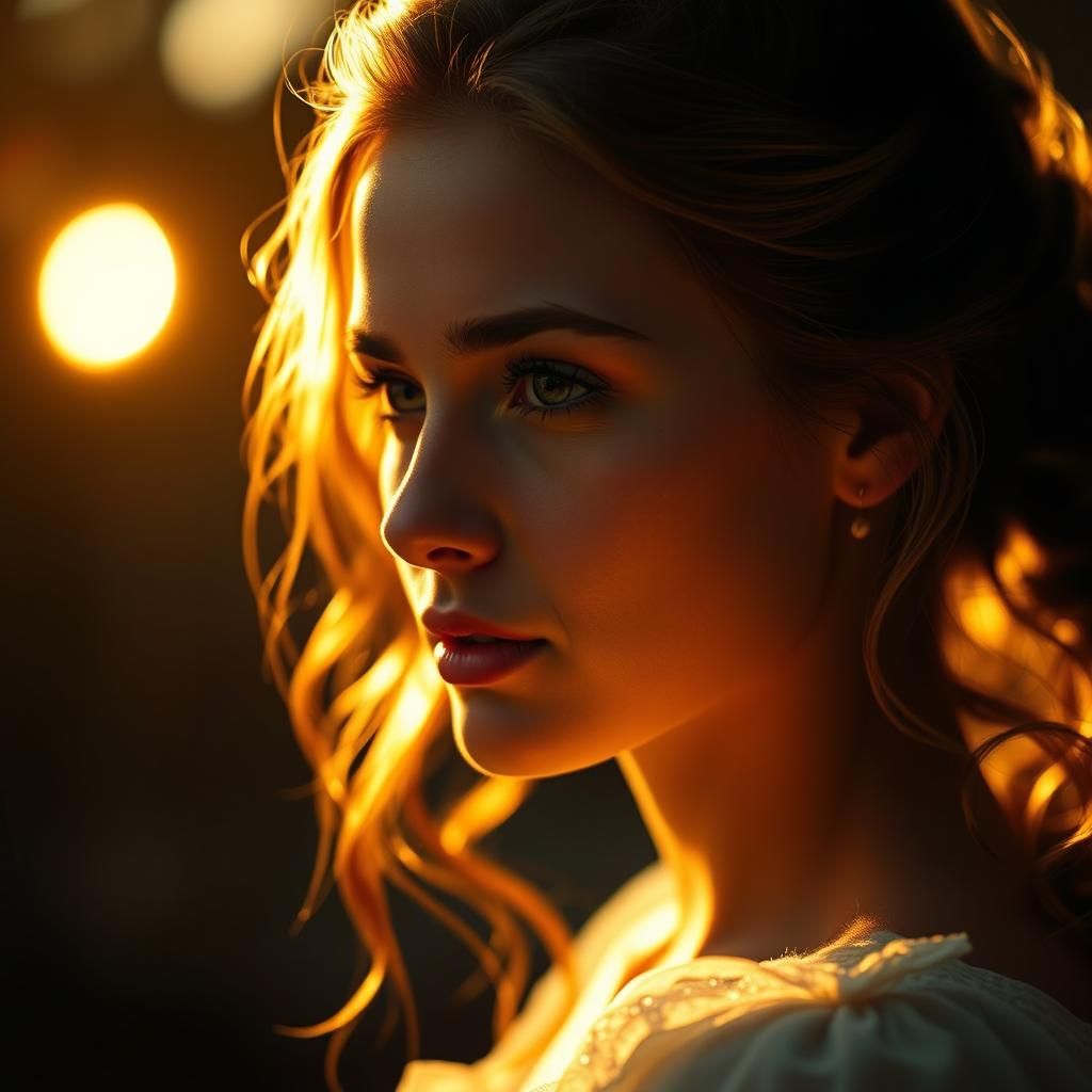 Cinematic Portrait of Emma in Golden Light