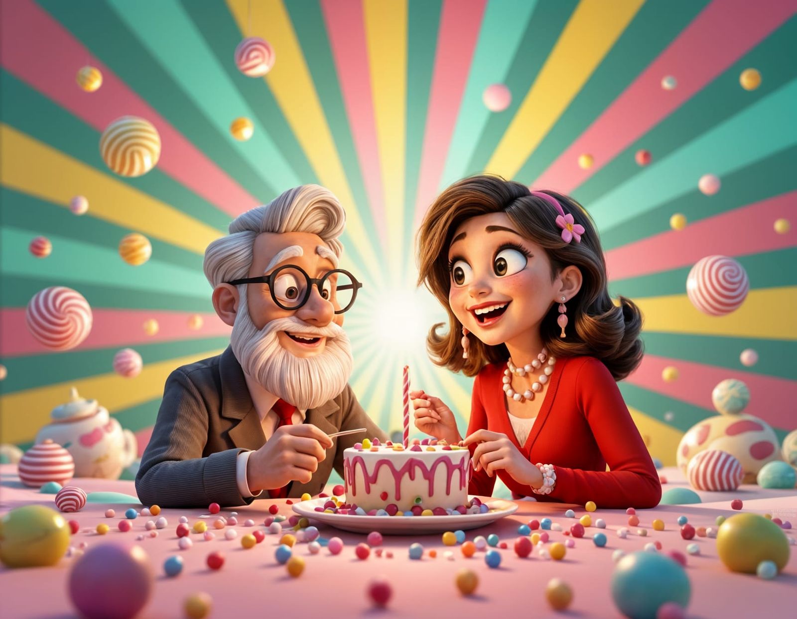 Emojis in Pixar Style with Candy Art Aesthetic