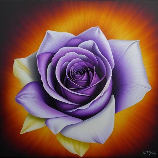 Black Rose on Coffin: Airbrush Art in 16k