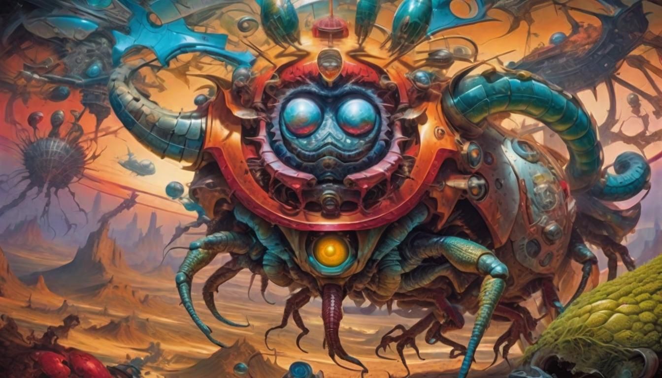 Surreal Maximalist Masterpiece with Dynamic Lighting