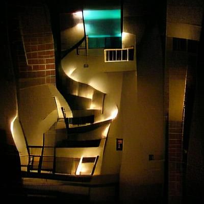 Nighttime Apartment Stairwell