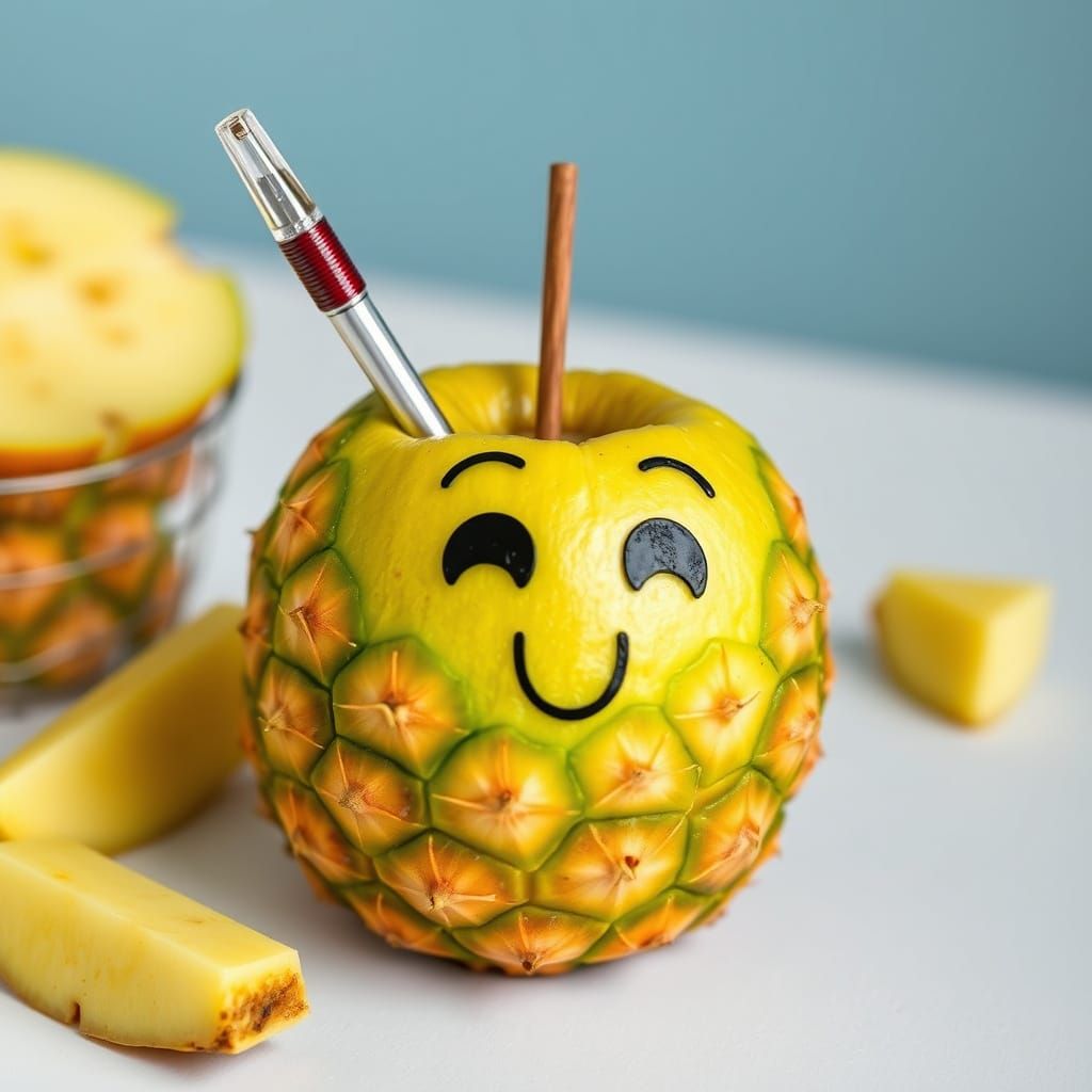Pen Pineapple Apple Pen: An AI Interpretation