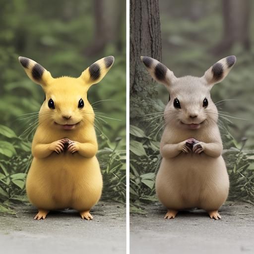 stereoscopic photograph Pika's New Generation