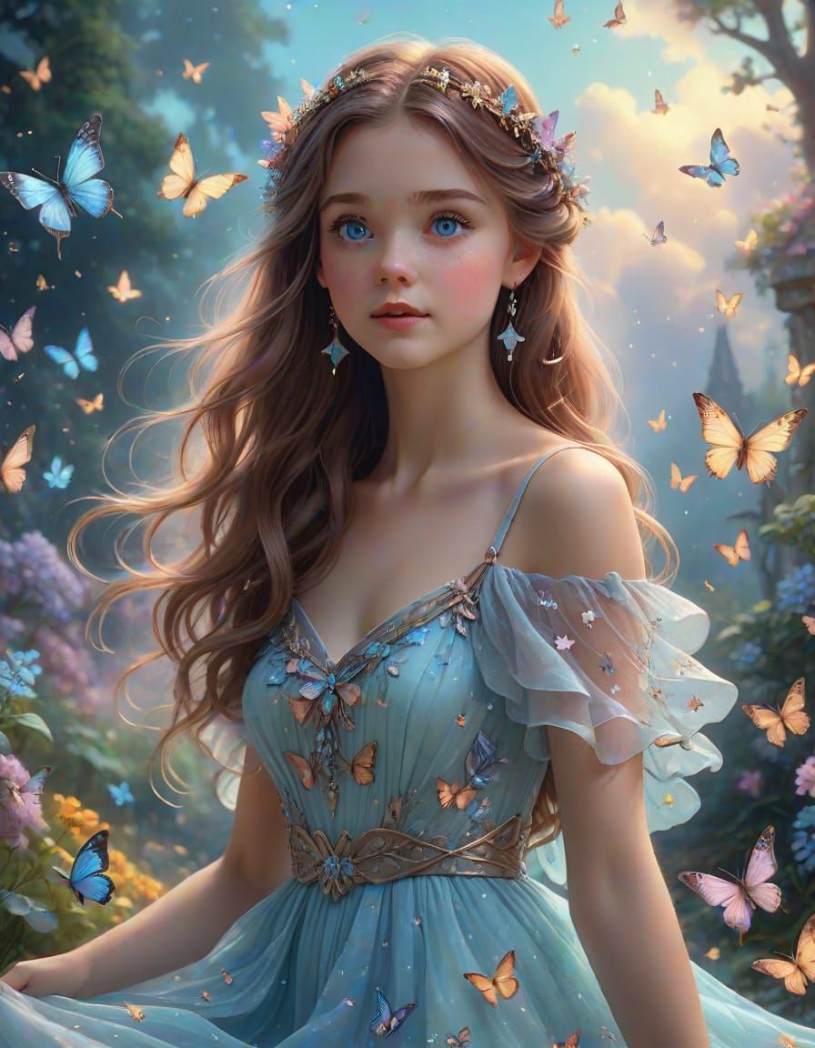 Whimsical Fairy in Ethereal Dreamland