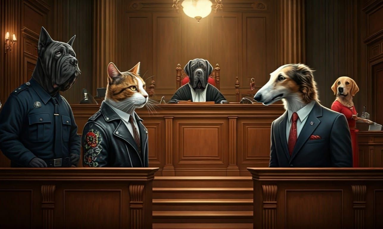 Ruff day in court