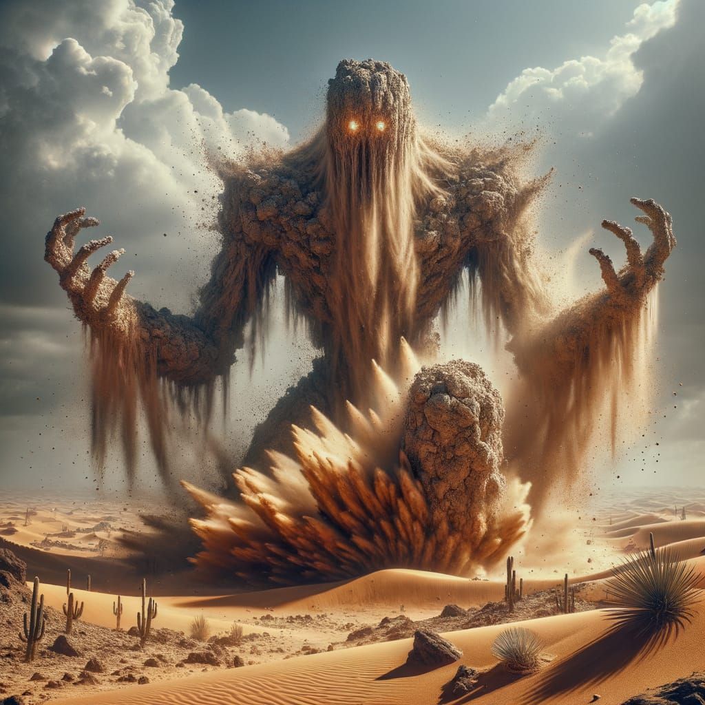 The guardian of the sands arises