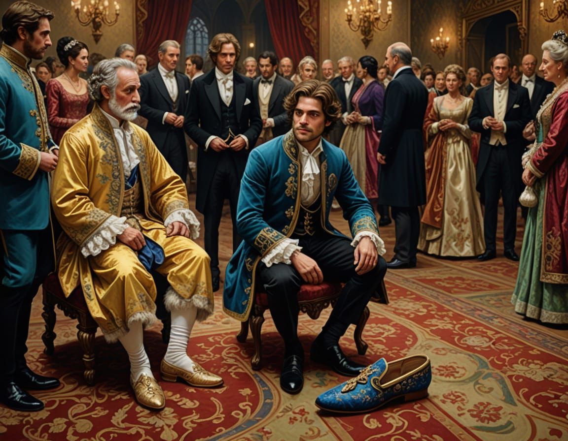 A Fluffy Peasant's Slipper Under Royal Scrutiny