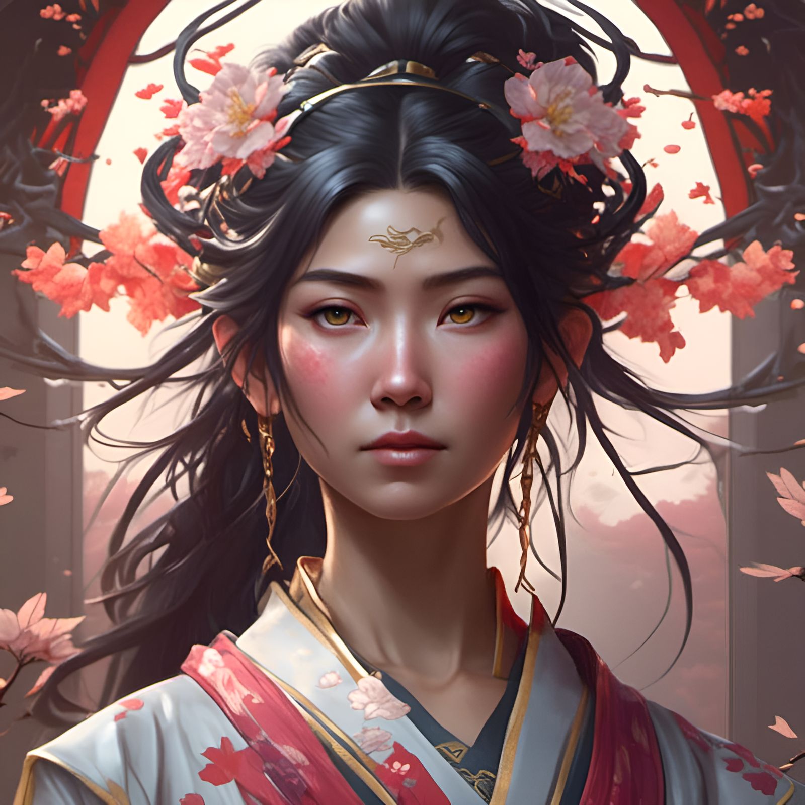 日本髪ー様、浴衣, (3)