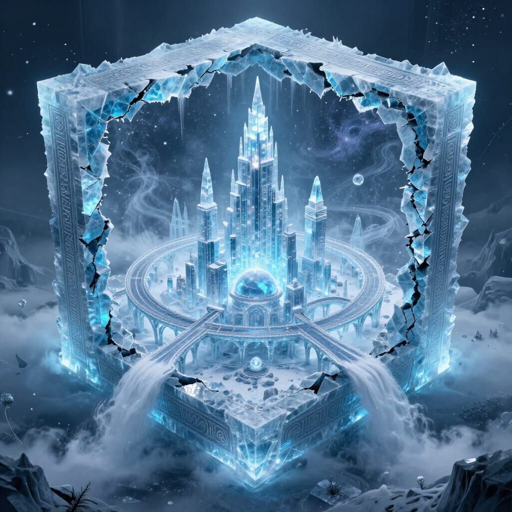 Ancient Frozen Box Reveals Crystal Ice Megacity