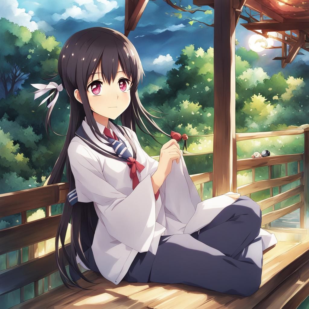 Anime Style Hayase Nagatoro Character Illustration