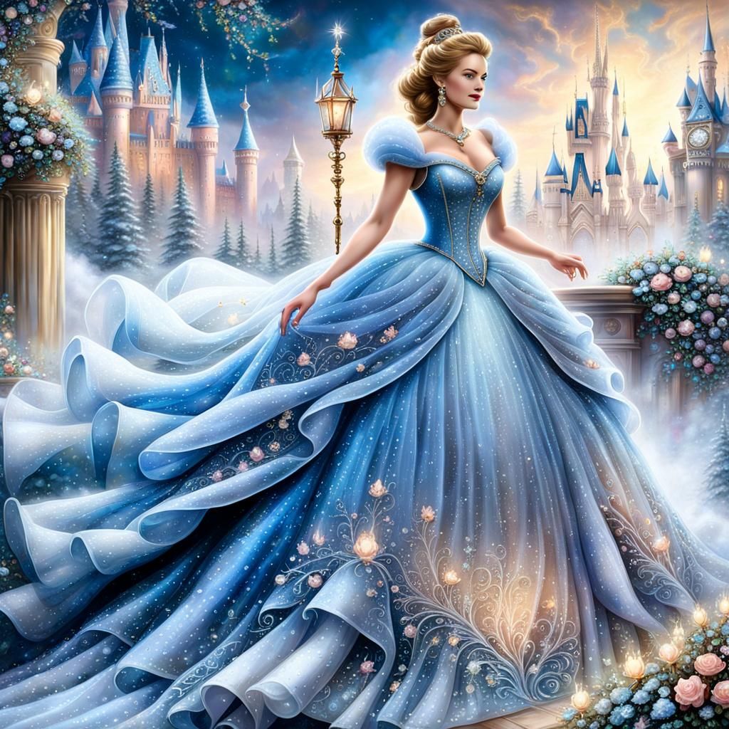 Cinderella Jewelry Gown in Ethereal Fantasy Style