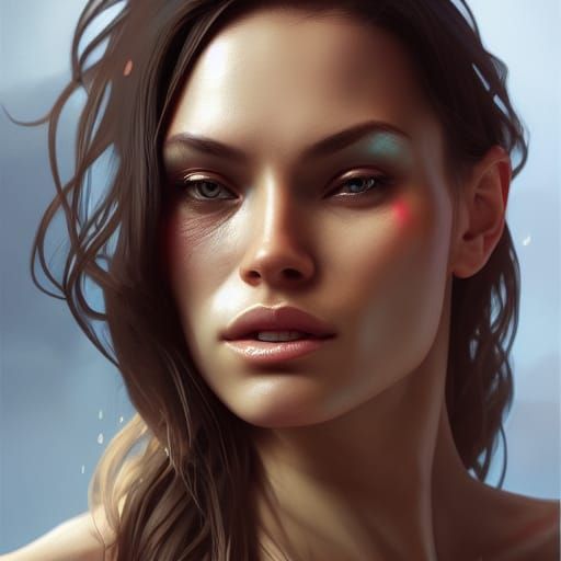 Hyperdetailed Portrait of a Fit Woman