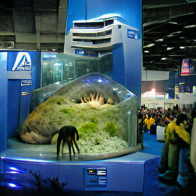 Enormous Unidentified Creature in Aquarium