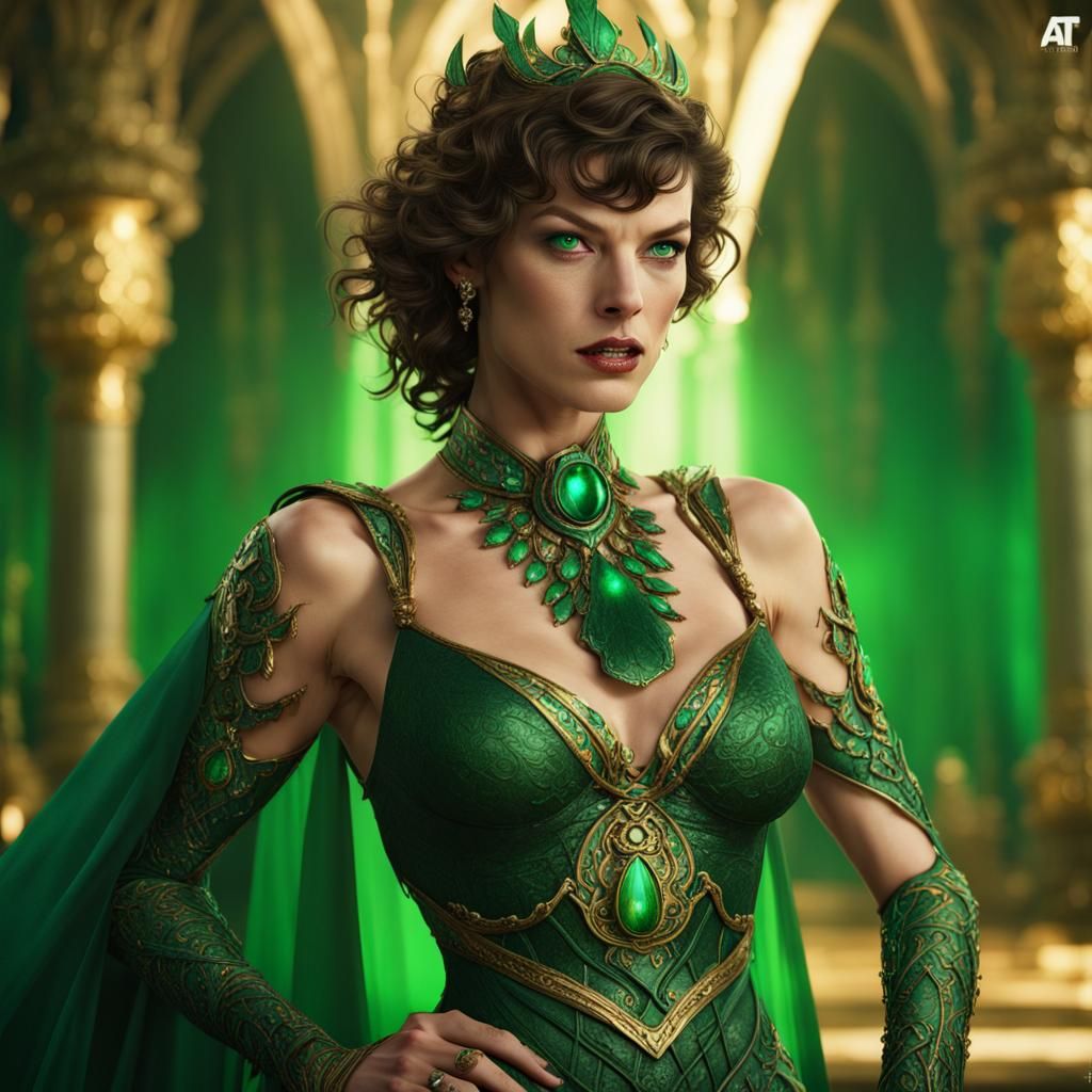 Milla Jovovich as DC's Emerald Empress