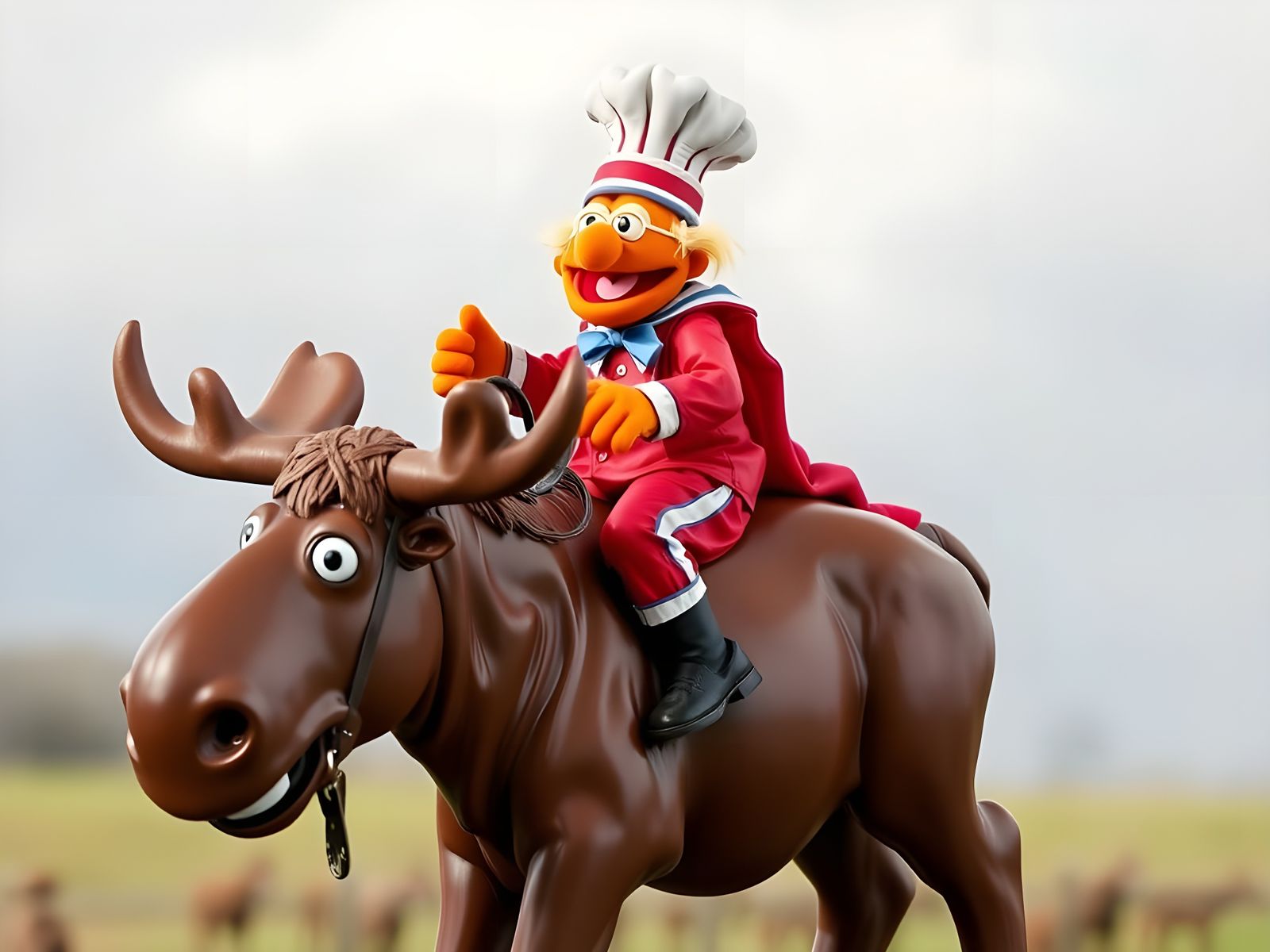 Swedish Chef Rides Chocolate Moose