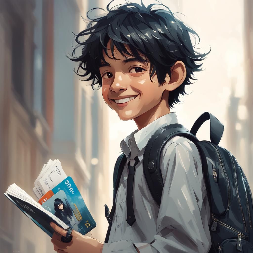 Happy Student's First Day of School