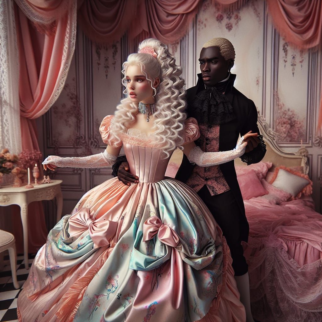 Elegant Vampire Lord and Dainty Maid