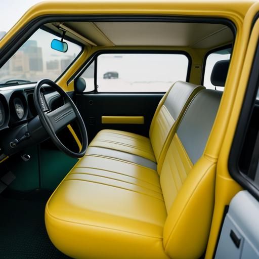 Futuristic Racing Truck with Cartoon Eyes