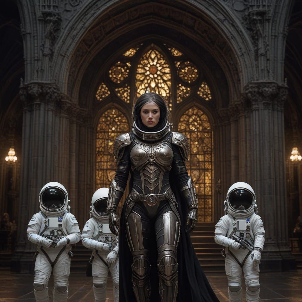 Astronaut Mothers Discover Ancient Gothic Cathedral on Alien...