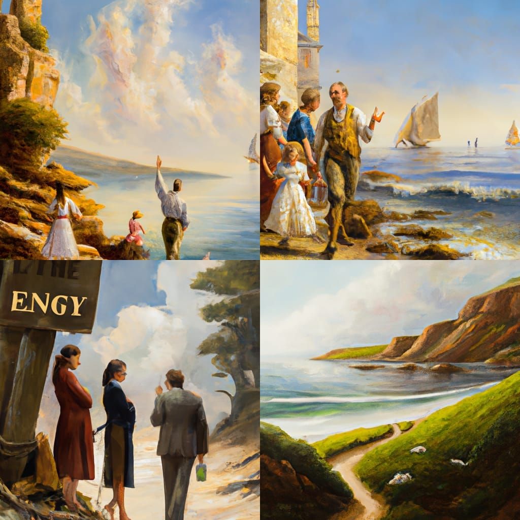 Life's Journey: An Oil Painting Inspired by Gurney