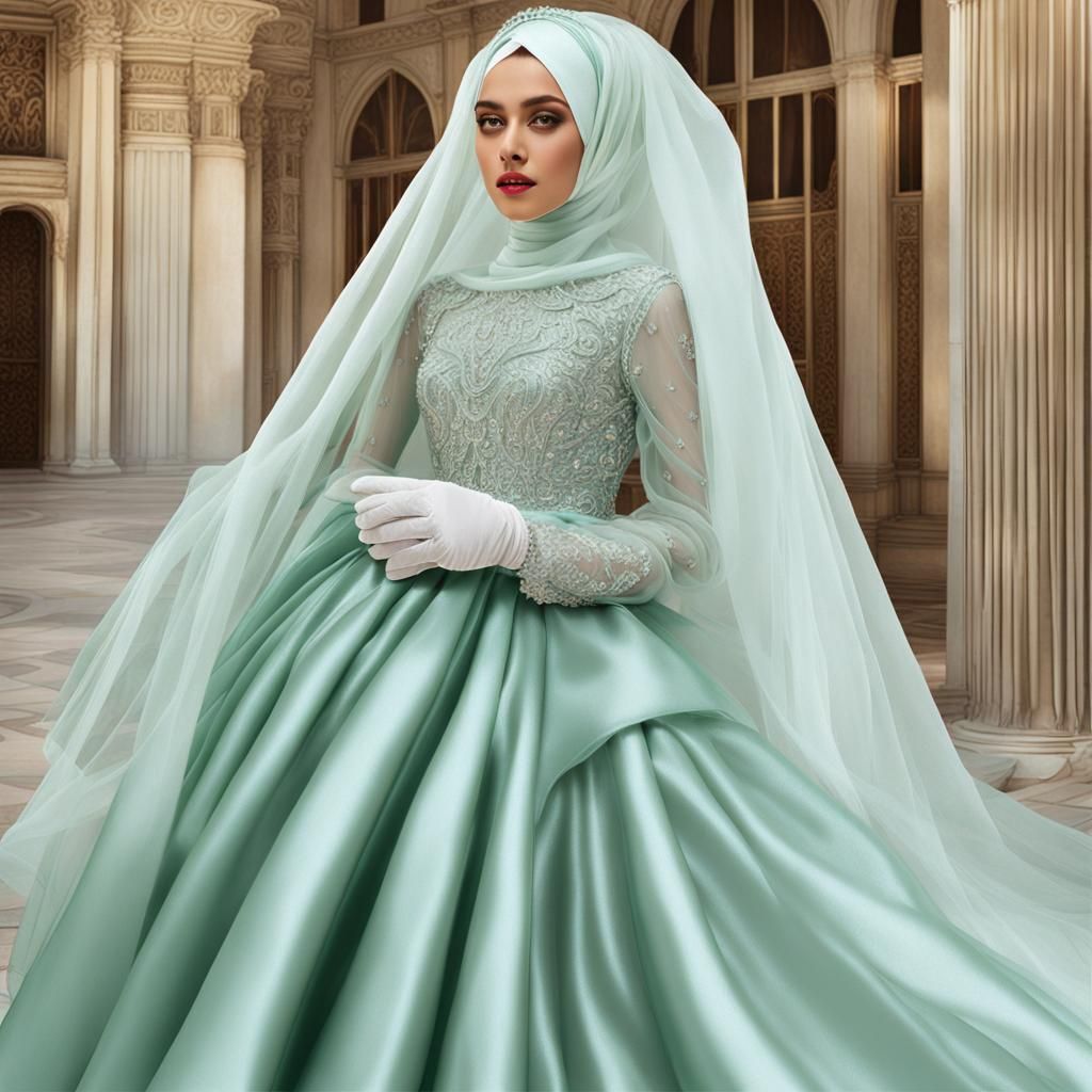 Extravagant Poofy Princess in Detailed Matte Painting