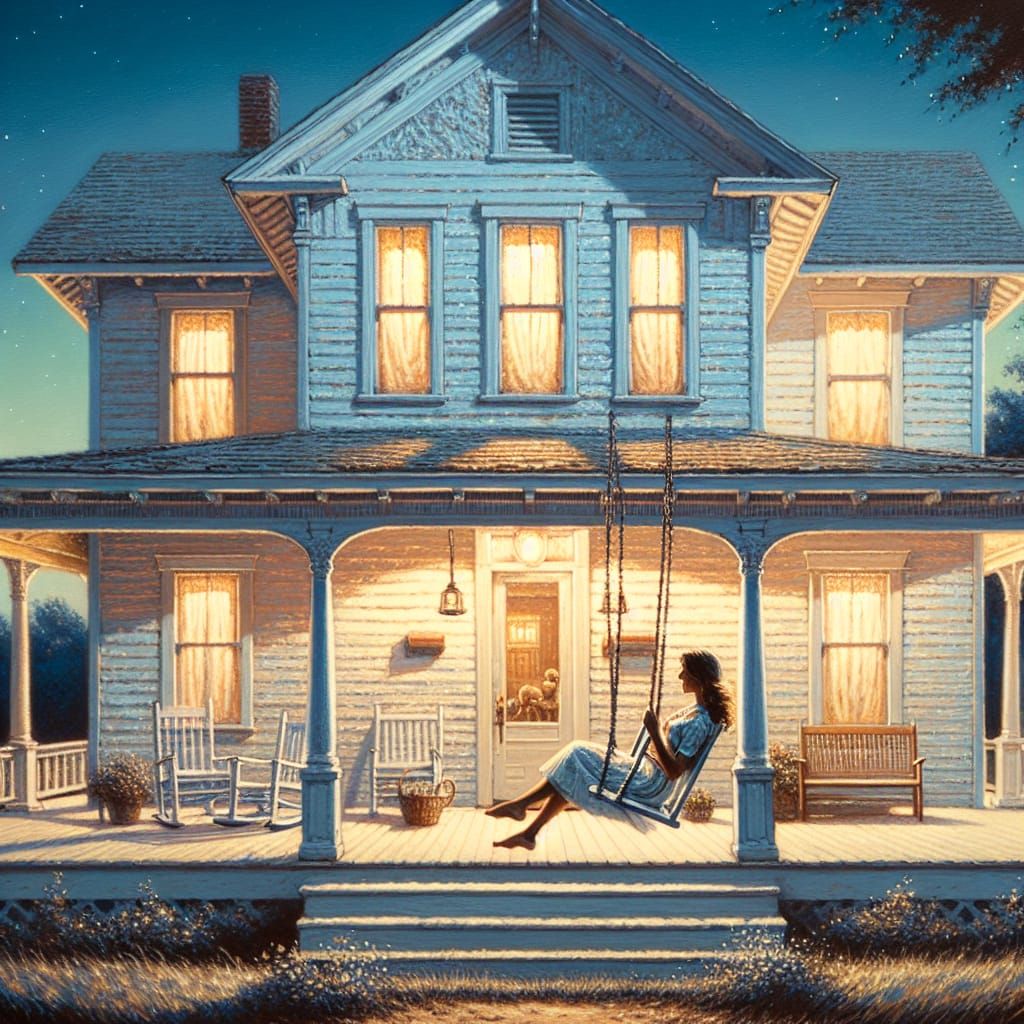 Charming Farmhouse Scene in Fantasy Art Style