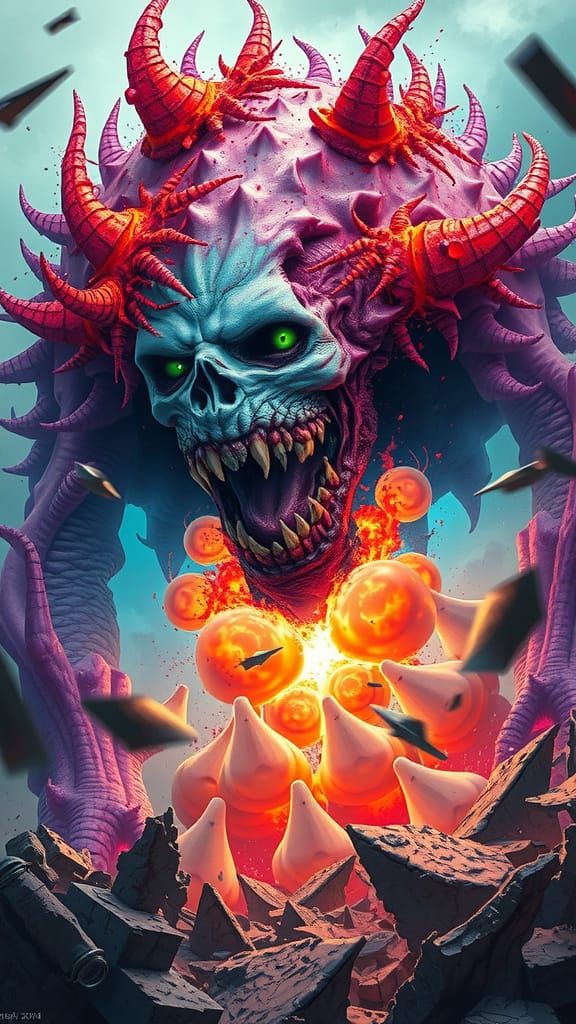 Fractal Chaos in a Warzone with a Monstrous Entity and Explo...