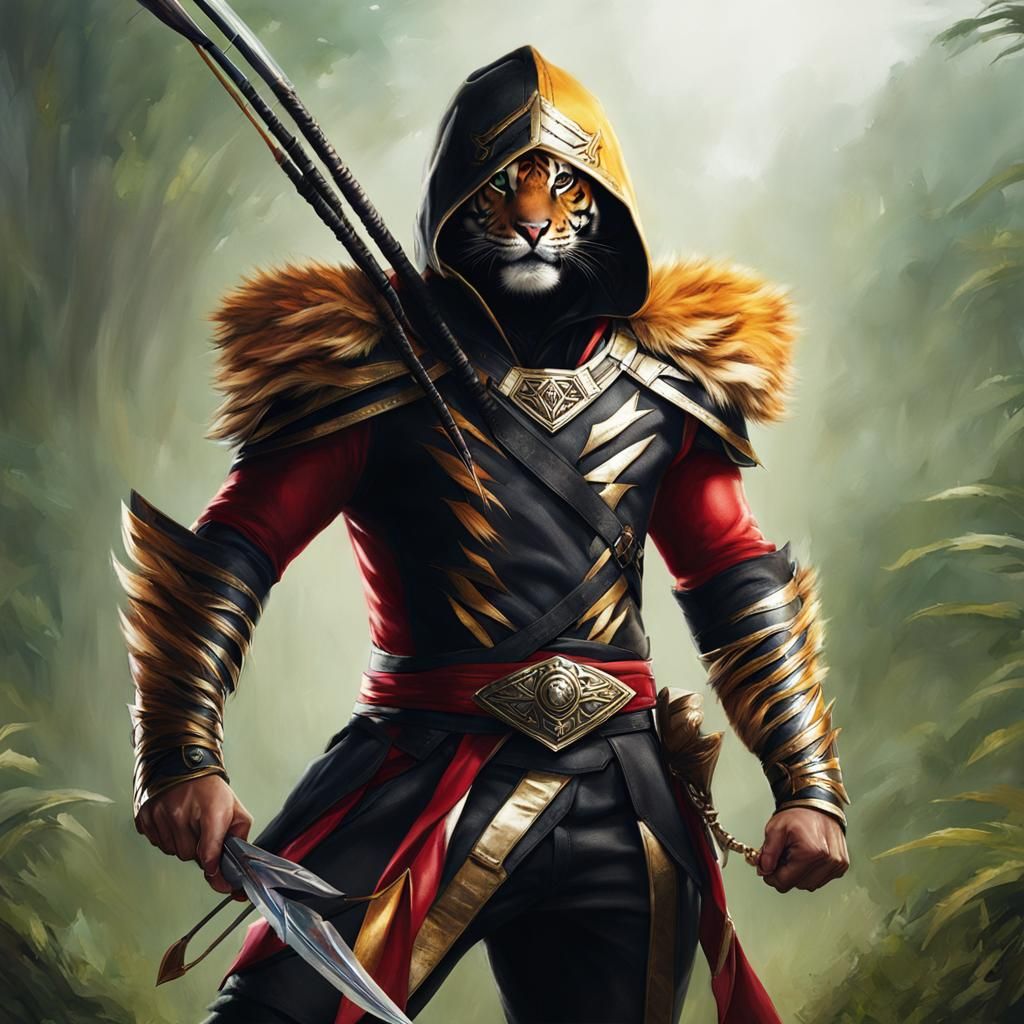 Tiger Ranger Hybrid with Bow and Claws