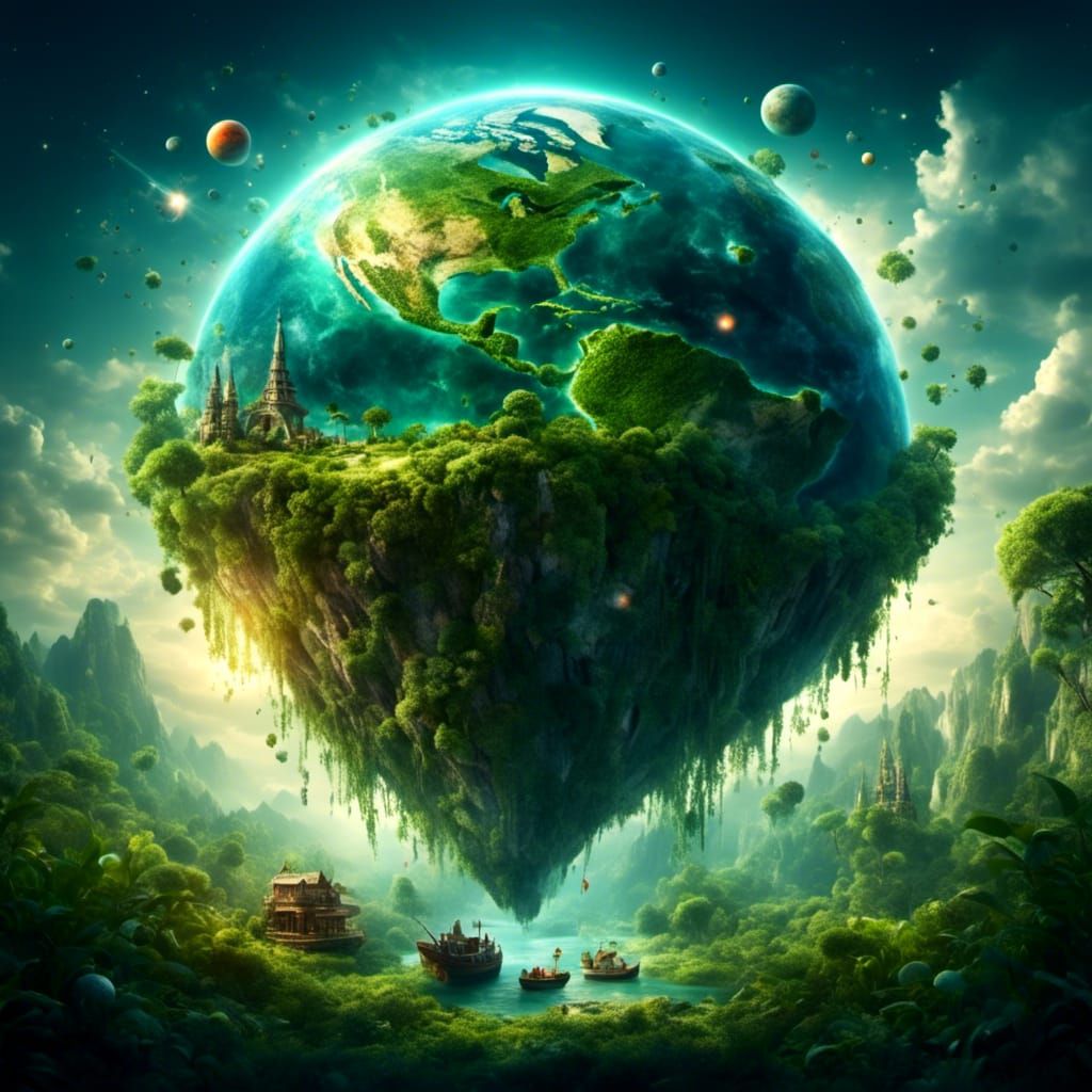 Planet Ego's End in Hyperreal Kyoot Style