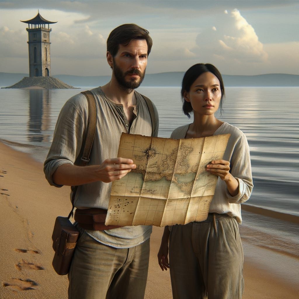 Explorers Max and Dasha Discover Lake Tower and Cave