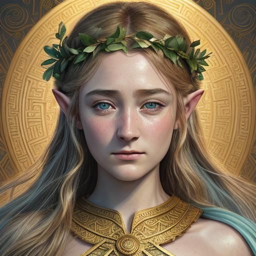 Saoirse Ronan as Elf Maiden in Greek Style