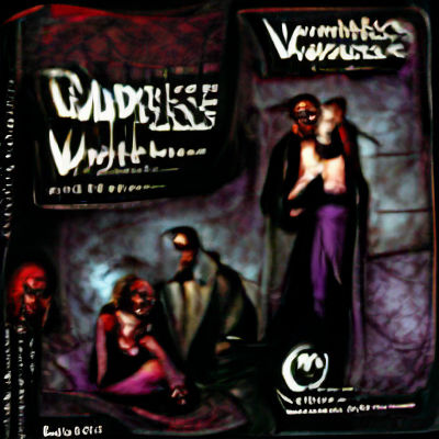 Gothic Vampire Portrait in Dark Shadows