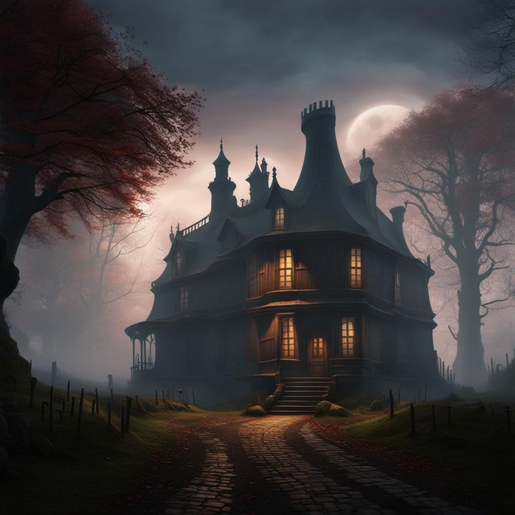 Distorted Shadow Approaches Crooked House: Fantasy Matte Pai...