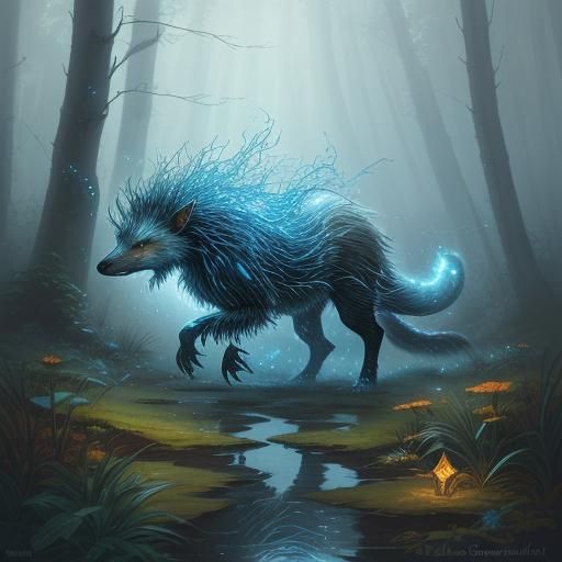 This enduring patronus looks like a combination of a porcupi...