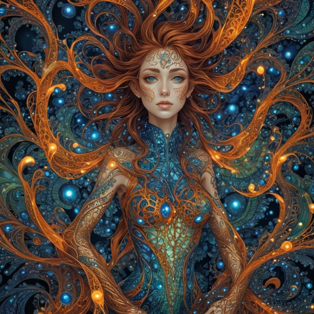 Sylvan Elf Unleashes Energy in Cavern