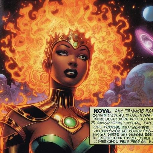 Youthful Female Hero Emerges from Blazing Inferno in Marvel ...