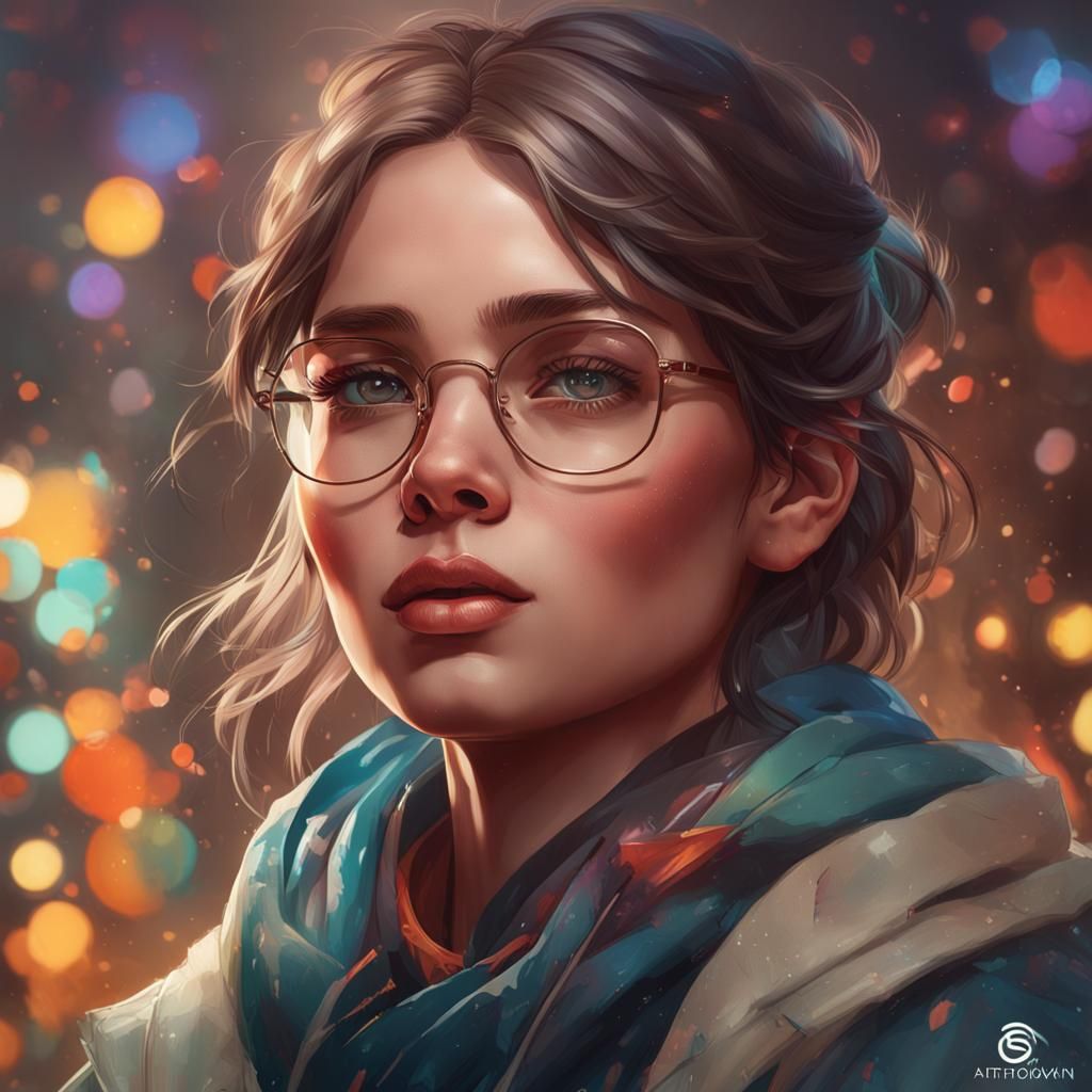 Portrait of a Danish Girl in Hyperdetailed Digital Art