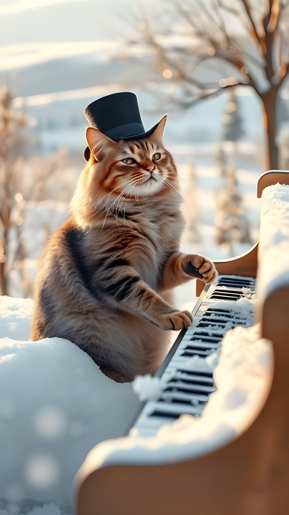Happy Cat Enjoys Winter Wonderland in Impressive Photography