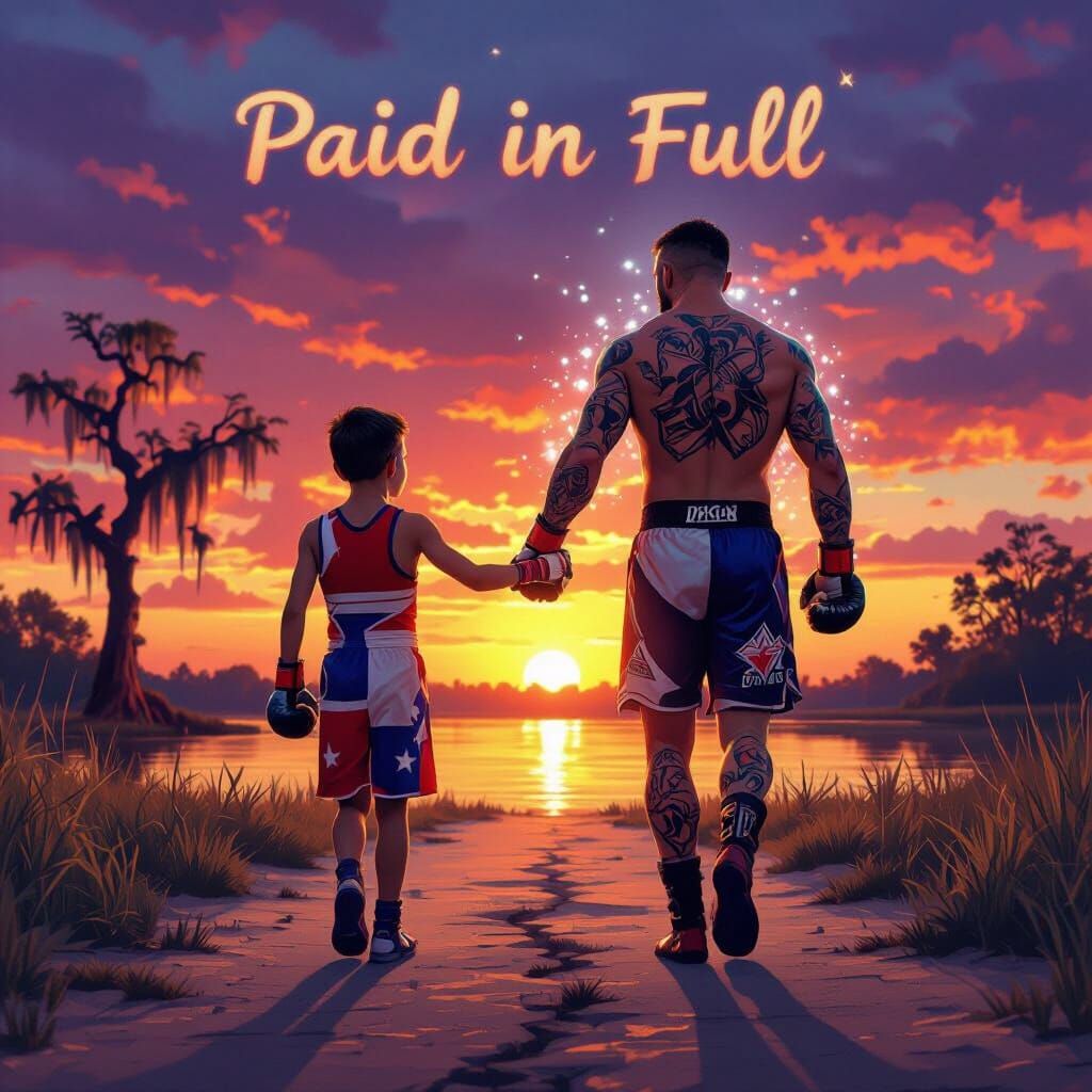 Sunset Walk: Cinematic Scene of Legacy and Inspiration