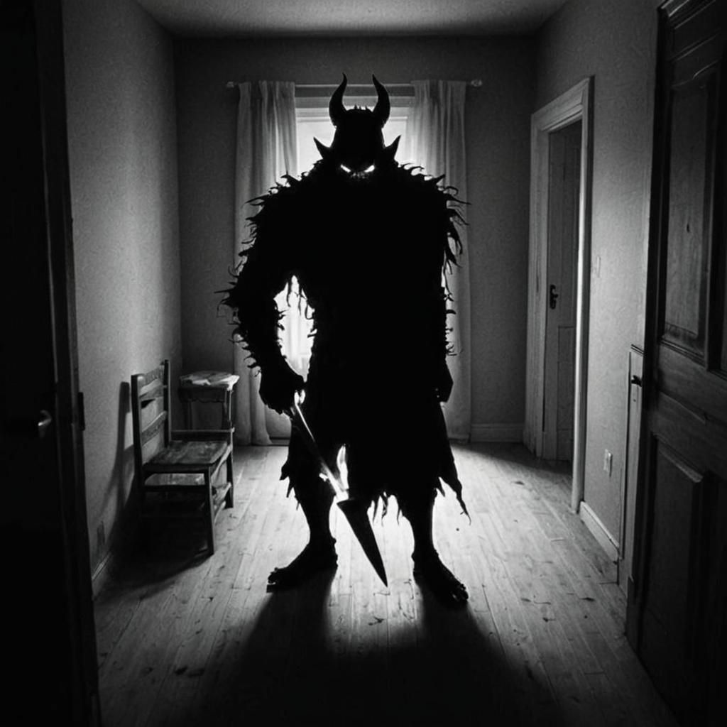 Horrifying Sleep Paralysis Demon with Knife