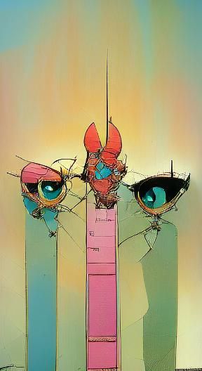 Powerpuff Girls in Moebius Style