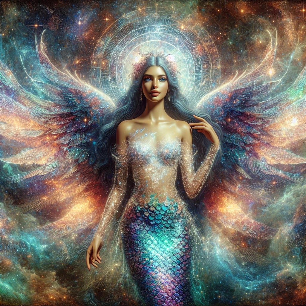 Angel mermaid hybrid